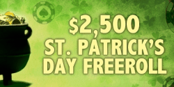 Фриролл в William Hill Poker $2500 St. Patrick's Day Freeroll