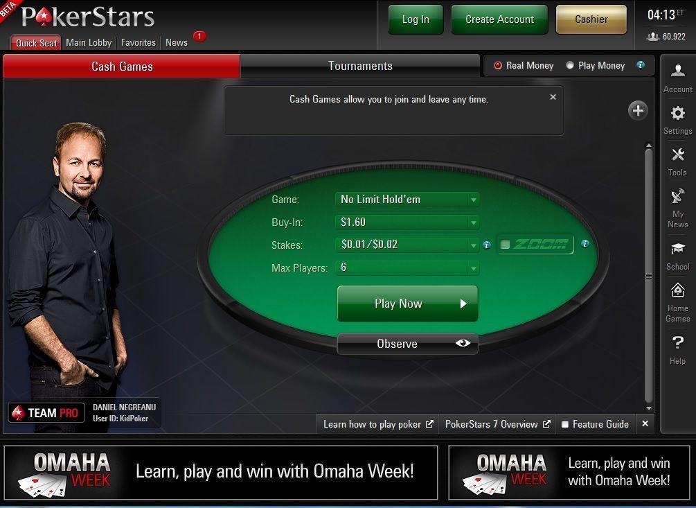 PokerStars 7 - Главное лобби