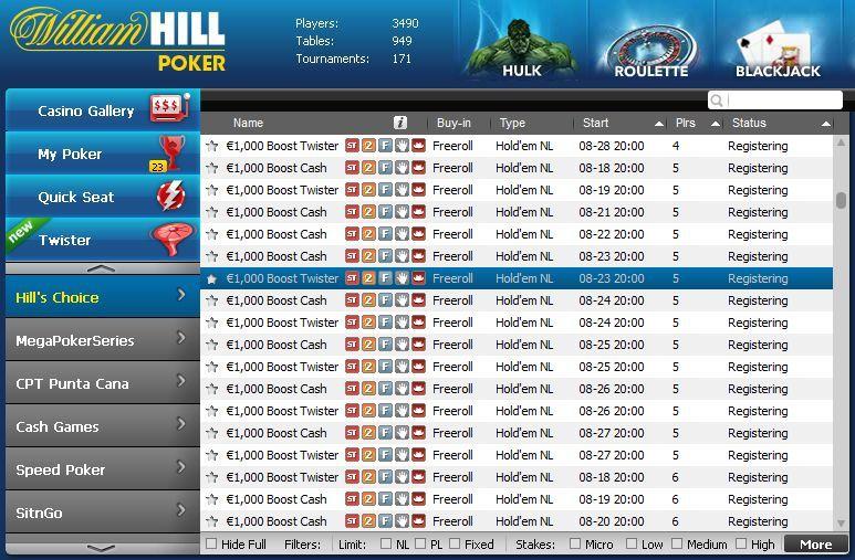 €100k August Boost от William Hill