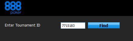 Как искать турниры (фрироллы) в 888 Покер по ID
